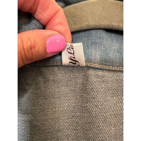 80's Vintage Denim Field Jacket With Commanding Officer Patch - Picture 4 of 9